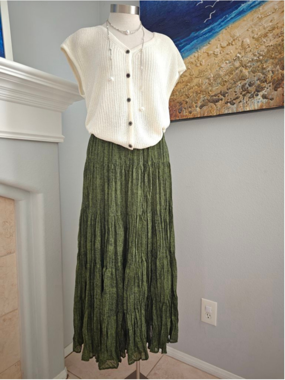 Women's Maxi Skirt Green
